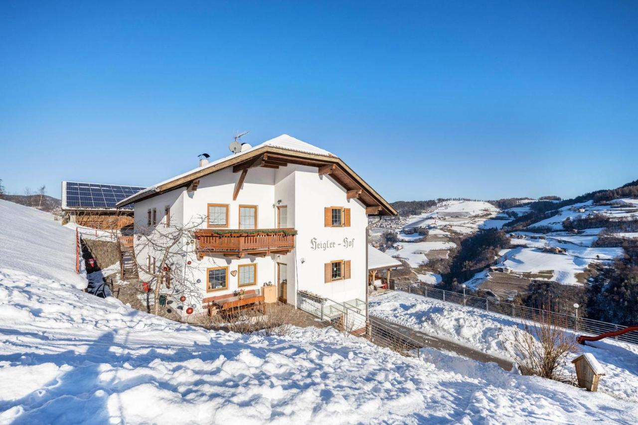 Wohnung Schlern Heigler Hof Collepietra  Bagian luar foto