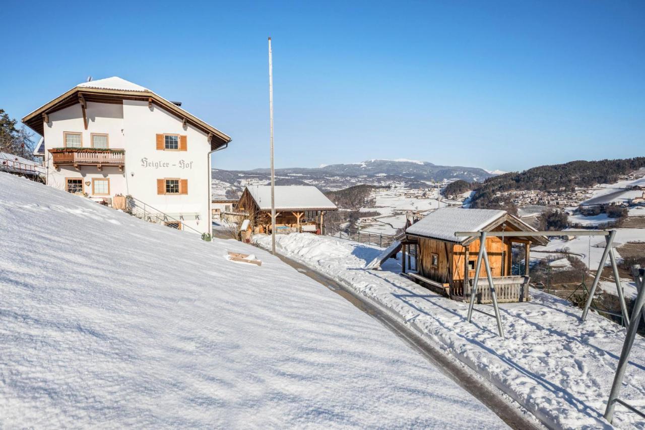 Wohnung Schlern Heigler Hof Collepietra  Bagian luar foto